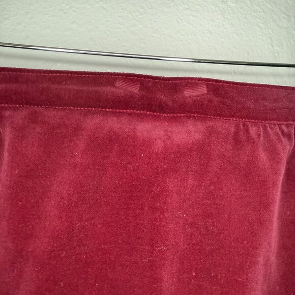PRICE FIRM Vintage 70s The Rogue Maroon Velvet Pencil Skirt | Size Small - Picture 5 of 8